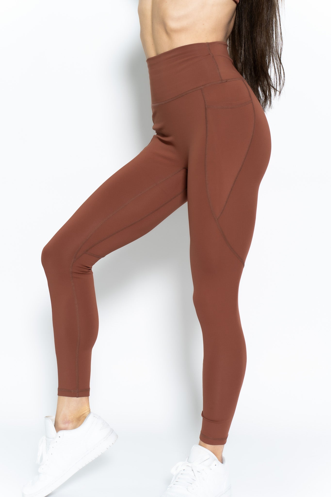 Vital Recycled Nylon High-Waisted Legging 25 Peached