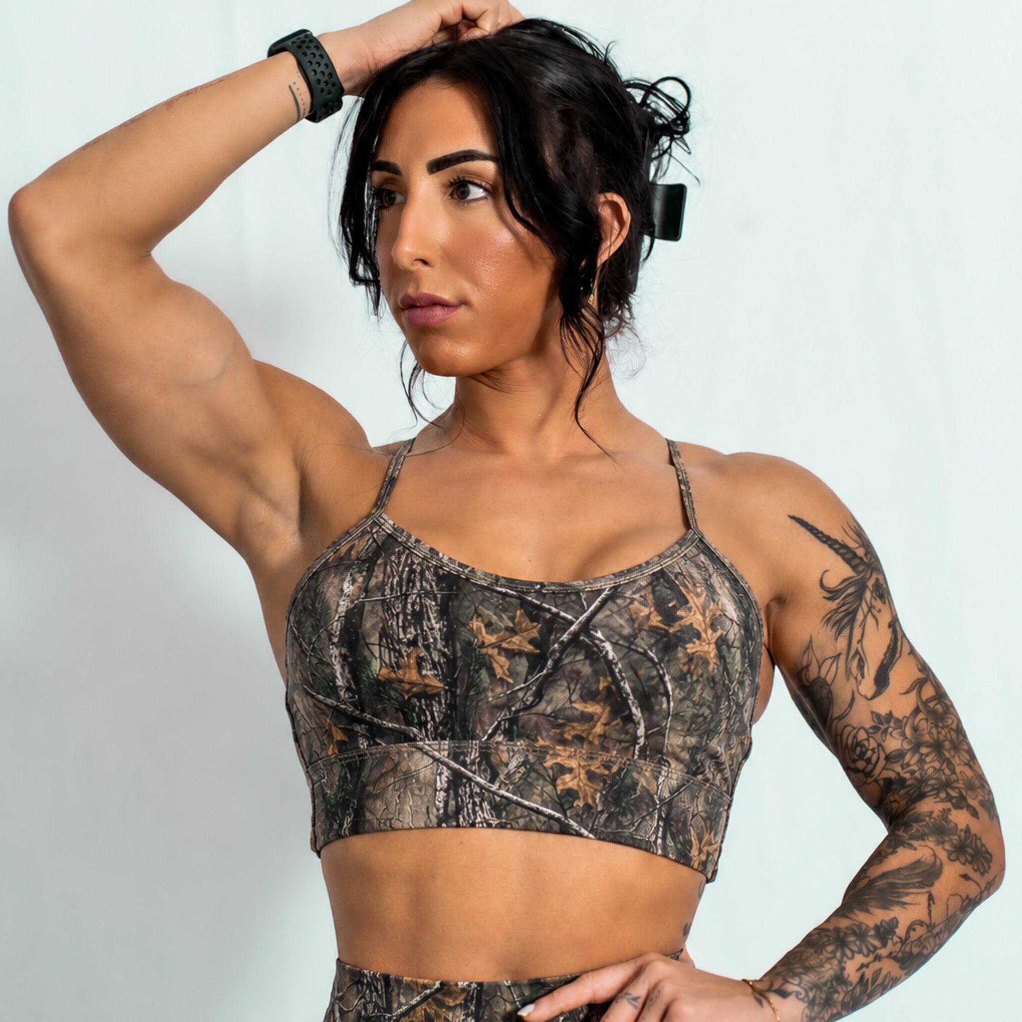 Elevate Bra - Forest Camo