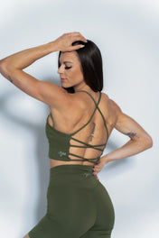 Resilient Flex Bra - Indigo, Army Green, Chestnut, Pumpkin Spice, Rosewood, Ash.