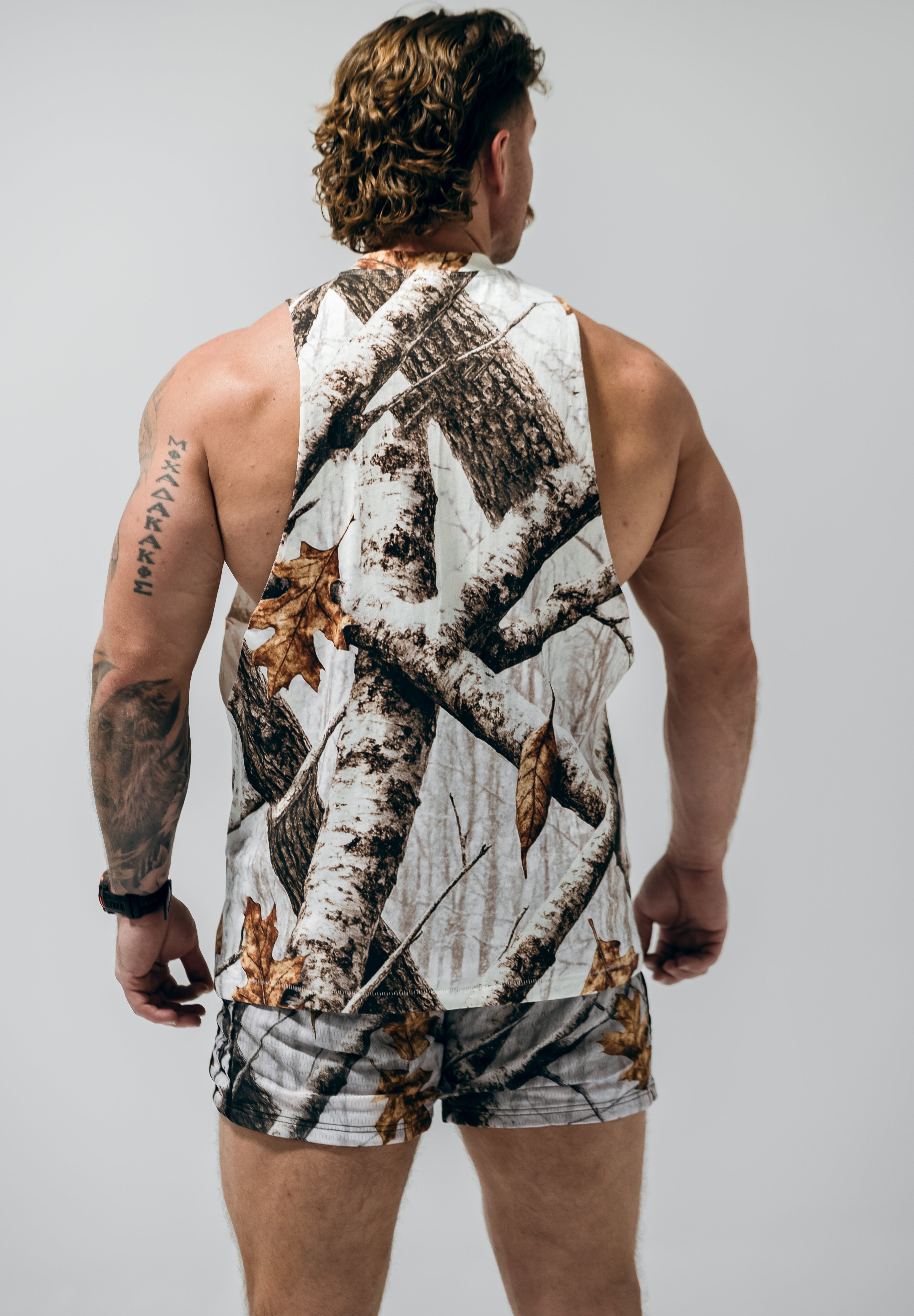 Cut Off Tank - Snow Camo