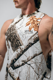 Cut Off Tank - Snow Camo
