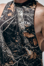 Cut Off Tank - Black Camo