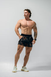 Combat Mesh Shorts 5" - Black Camo OE