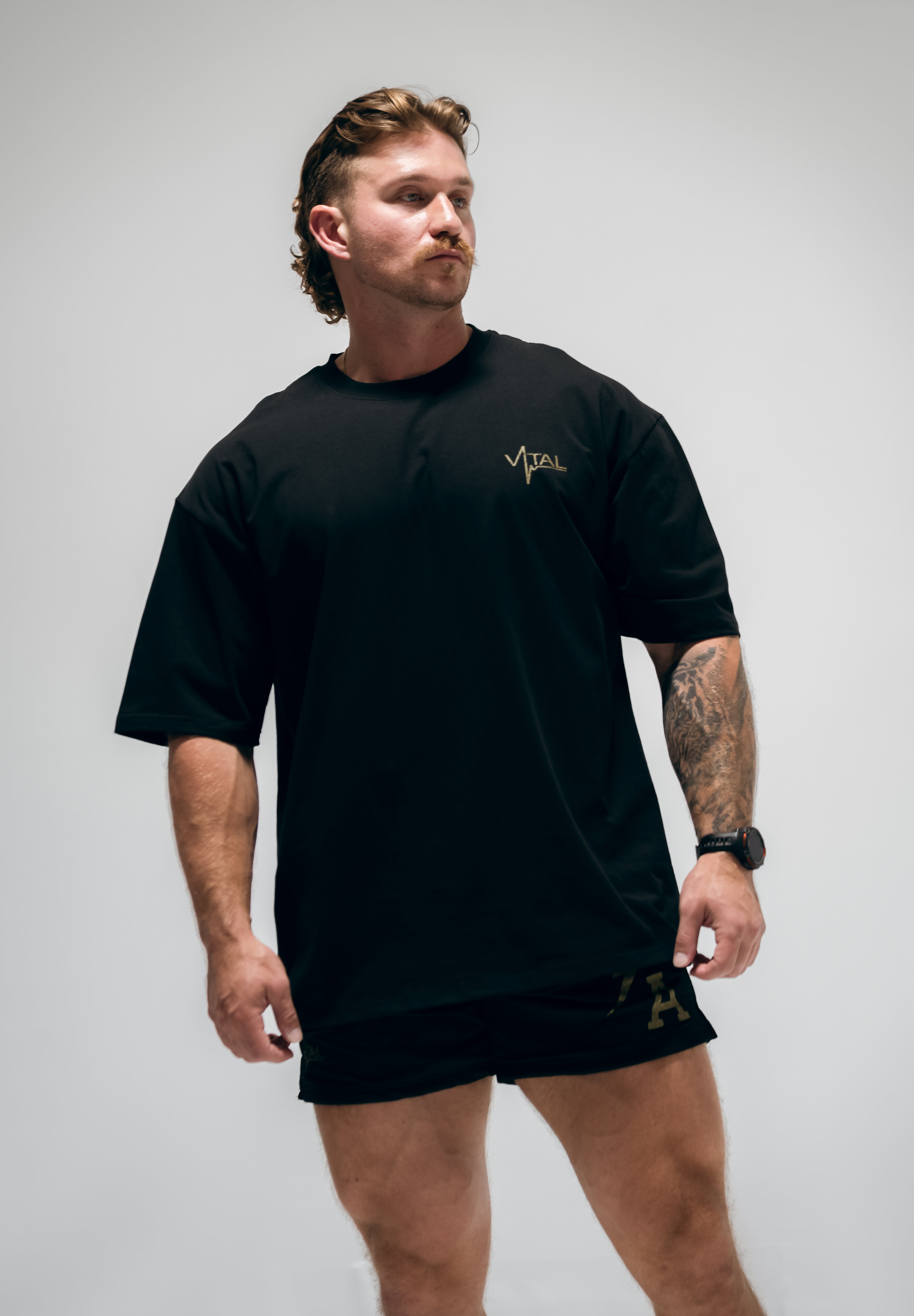 Oversized Pump Cover T-Shirt - TTP Distressed Olive