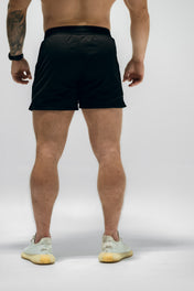 Combat Mesh Shorts 5" - Black/Distressed Olive