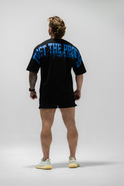 Oversized Pump Cover T-Shirt - TTP Distressed Baby Blue