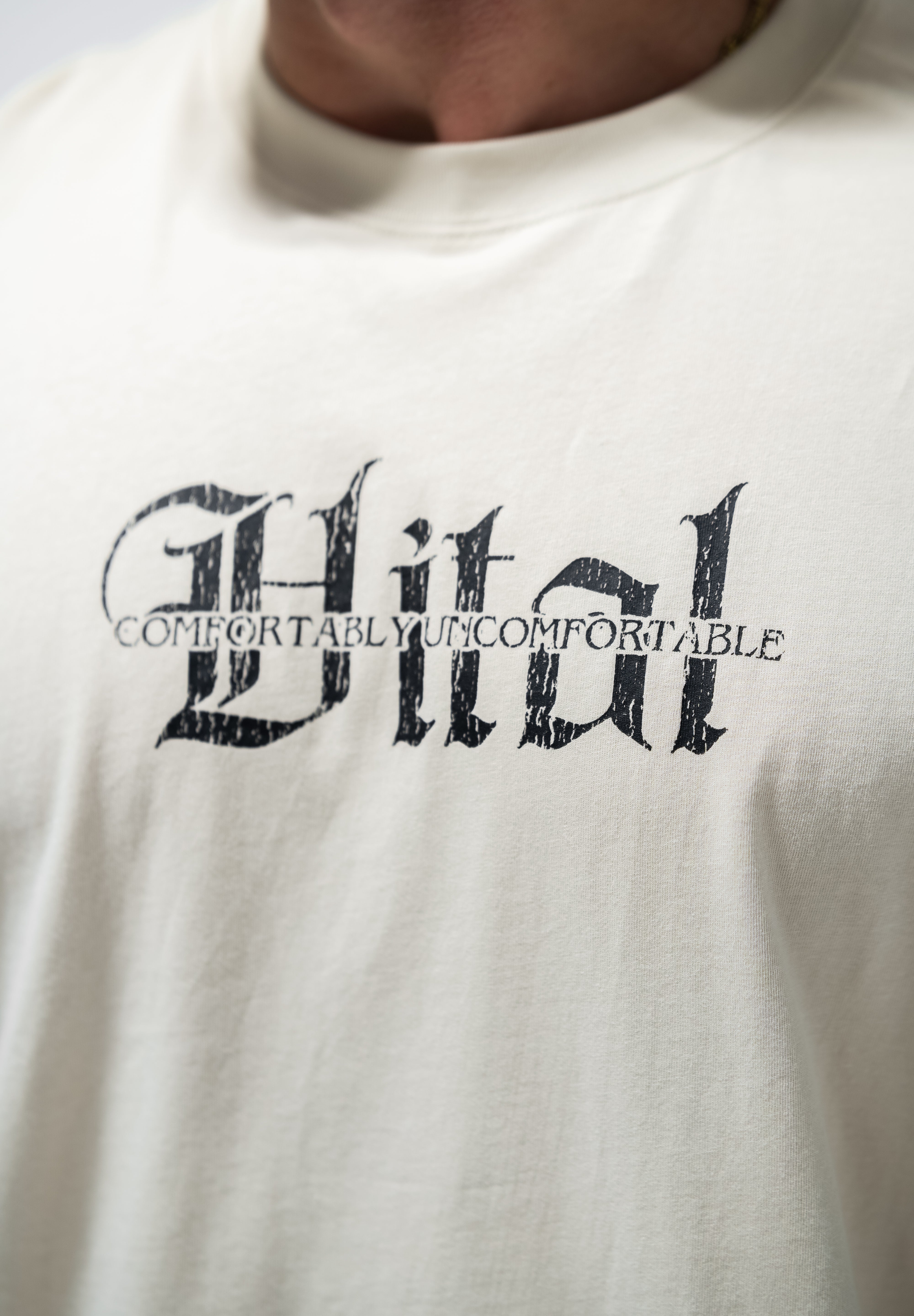 Oversized Pump Cover T-Shirt - Rebel T Cream