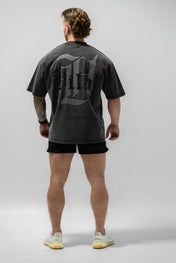 Oversized Pump Cover T-Shirt - Signature T Gray Acid