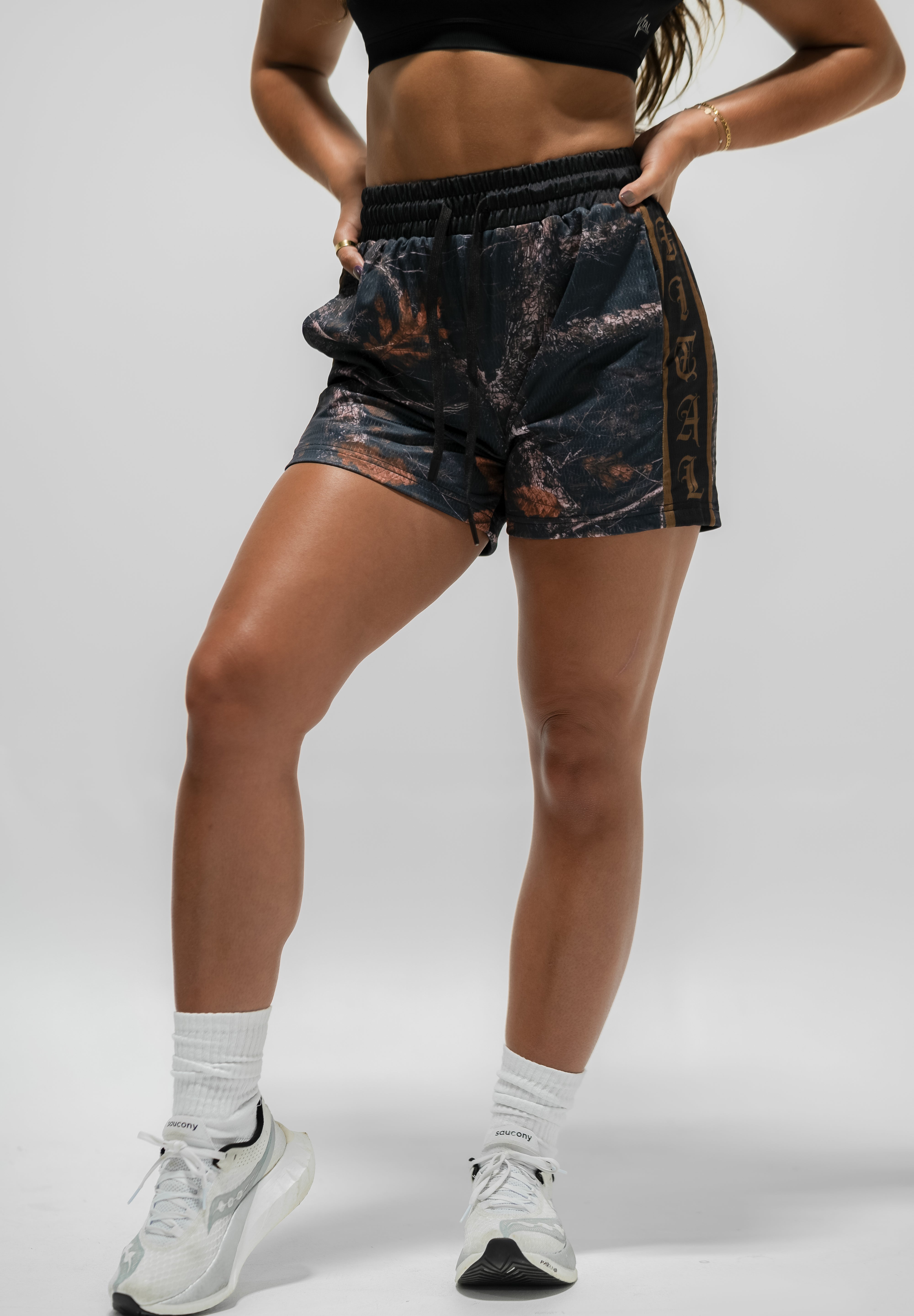 Combat Mesh Shorts 5" - Black Camo OE