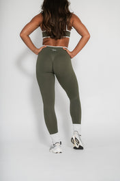 Luxe Scrunch Butt Leggings - Moss Green