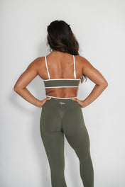 Luxe Tempo Bra - Moss Green