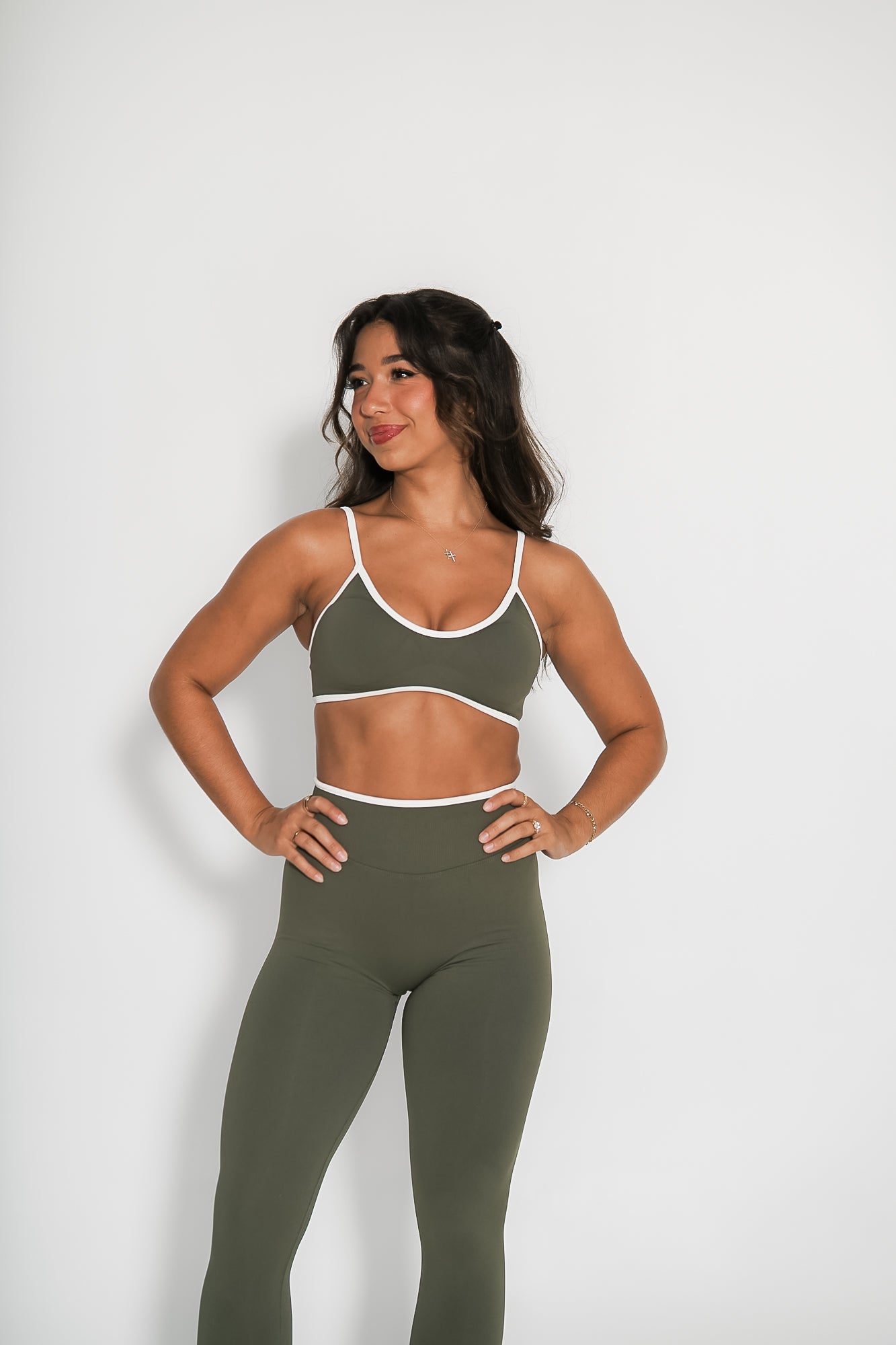 Luxe Tempo Bra - Moss Green
