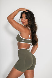 Luxe Tempo Bra - Moss Green