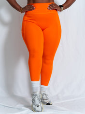 Resilient Pocket Leggings - Orange