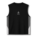 Momentum Cut Off Tank - Gray/Cream
