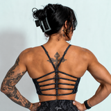 Elevate Adjustable Seamless Bra - Black Snake Skin