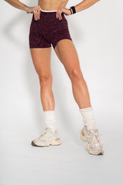 Luxe 4" Seamless Scrunch Butt Shorts - Velvet Leopard