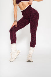 Luxe Seamless Scrunch Butt Leggings - Velvet Leopard