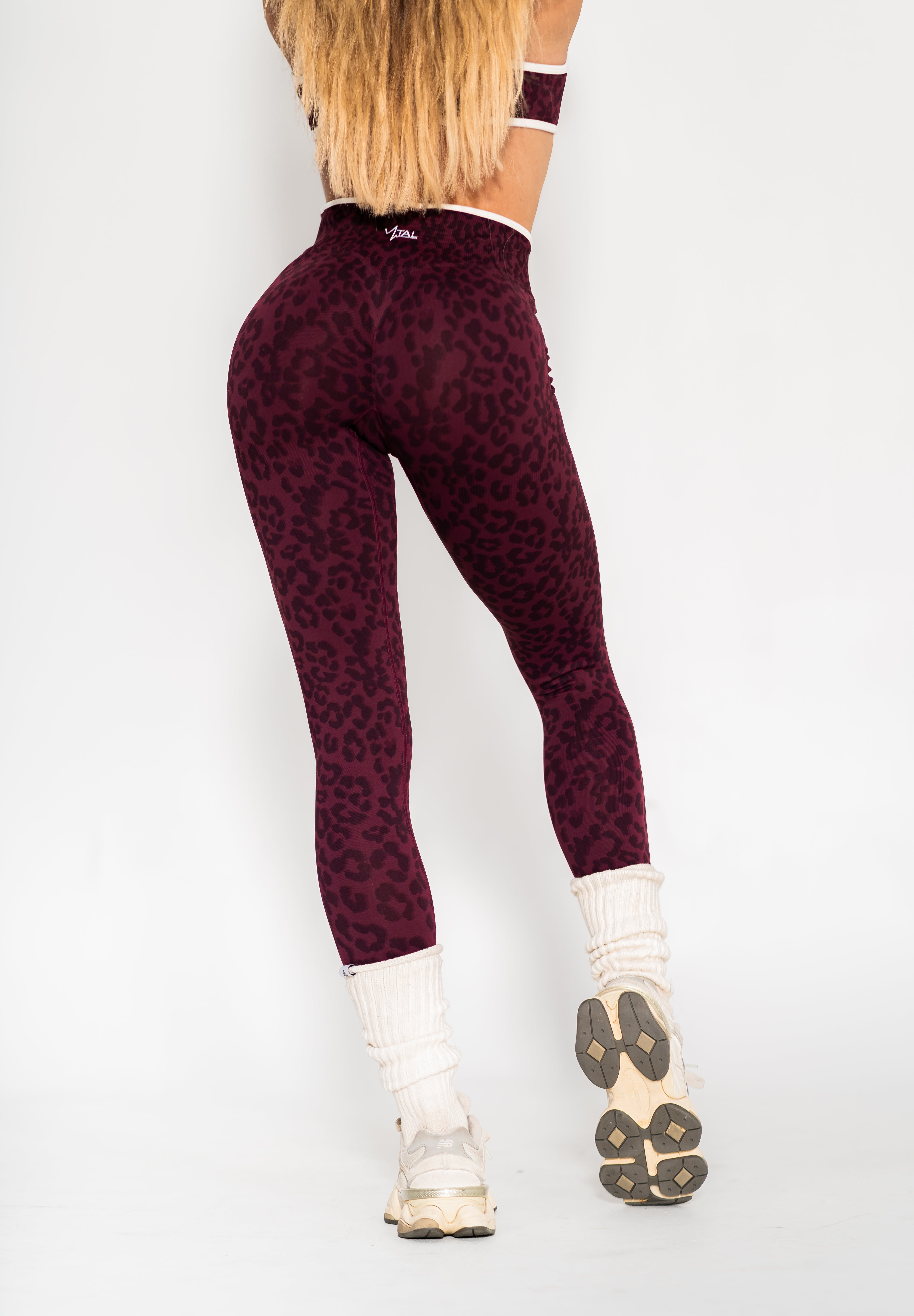 Luxe Seamless Scrunch Butt Leggings - Velvet Leopard