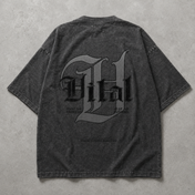 Oversized Pump Cover T-Shirt - Signature T Gray Acid