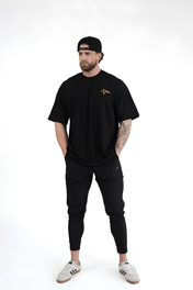 Oversized Pump Cover T-Shirt - VITAL APPAREL Trust the Process Distressed Yellow