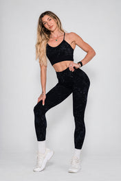 Pinnacle Seamless Scrunch Butt Leggings - Grunge Paisley