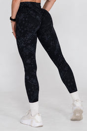 Pinnacle Seamless Scrunch Butt Leggings - Grunge Paisley