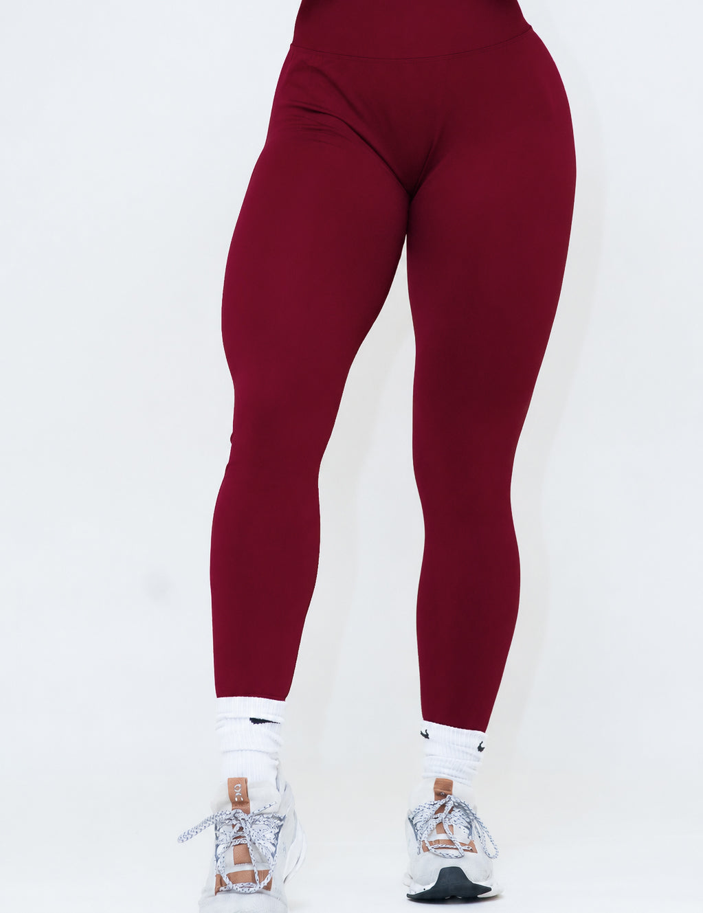 Seamless High Waist Leggings Deep Maroon