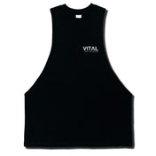 Cut Off Tank - Black/White