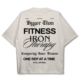 Oversized Pump Cover T-Shirt - Beige BTF IT