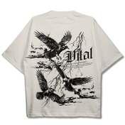 Oversized Pump Cover T-Shirt - Rebel T Cream