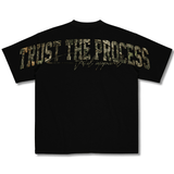 Oversized Pump Cover T-Shirt - VITAL APPAREL Trust the Process/Forest Camo