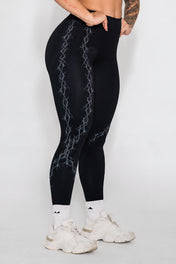 Pinnacle Seamless Scrunch Butt Leggings - Grunge Thorn