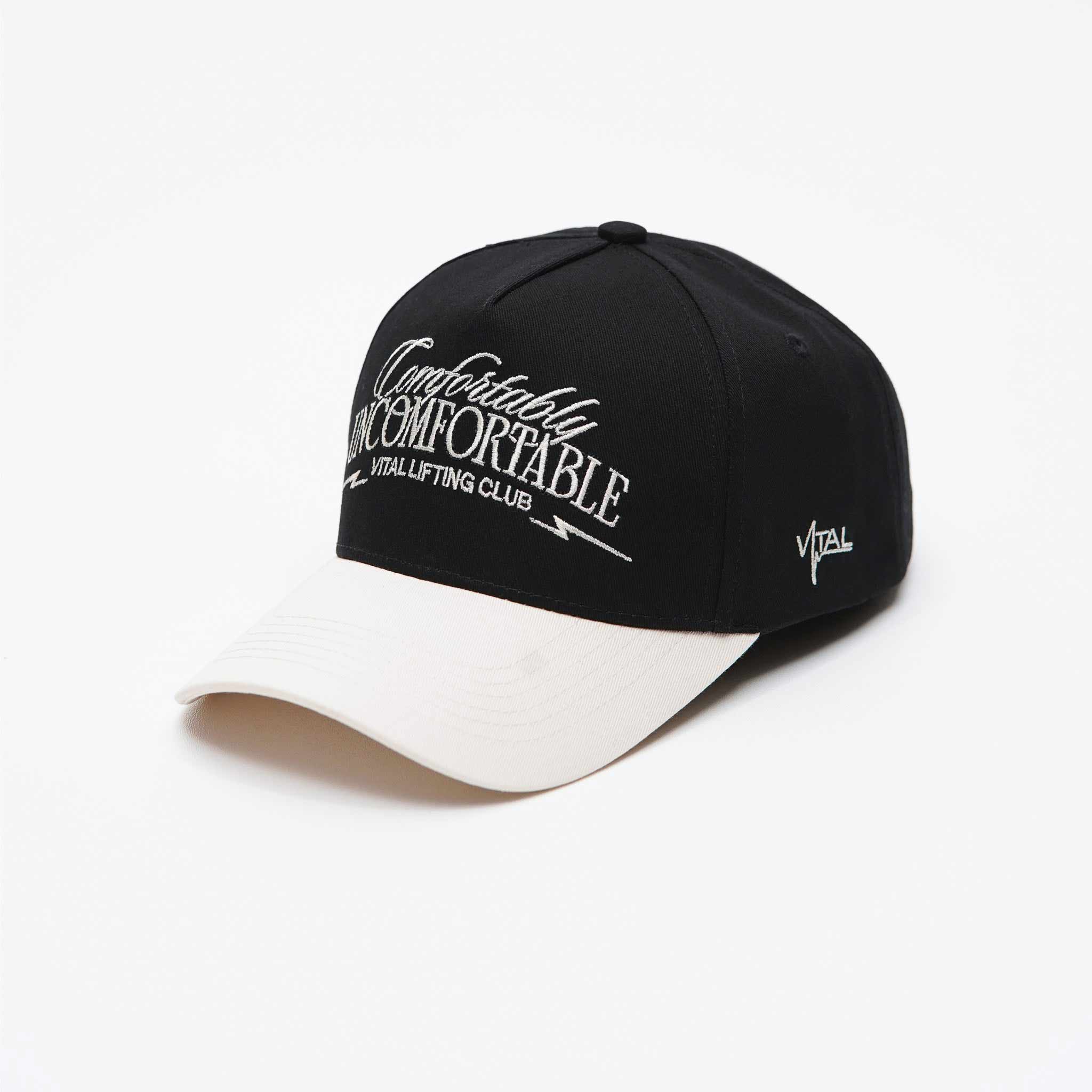 A Frame Snapback Hat - Black/Off - White CUC - VLC - VITAL APPAREL