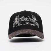 A Frame Snapback Hat - Black/Woodland Camo Iron Therapy - TTP - VITAL APPAREL