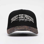A Frame Snapback Hat - Black/Woodland Camo TTP - VA - VITAL APPAREL