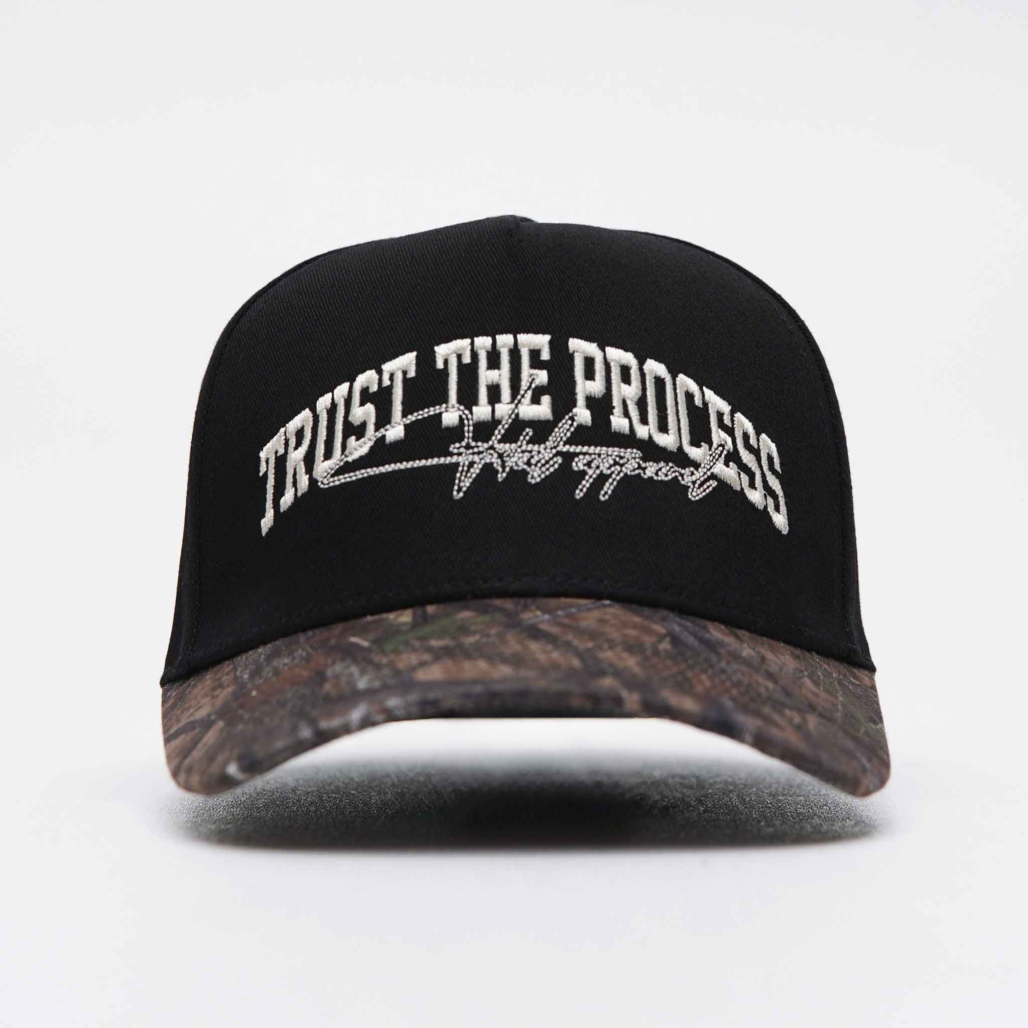 A Frame Snapback Hat - Black/Woodland Camo TTP - VA - VITAL APPAREL