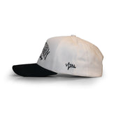 A Frame Snapback Hat - Cream/Black CU - KOP - VITAL APPAREL