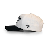 A Frame Snapback Hat - Cream/Black CUC - VITAL APPAREL