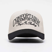 A Frame Snapback Hat - Cream/Black CUC - KOP - VITAL APPAREL