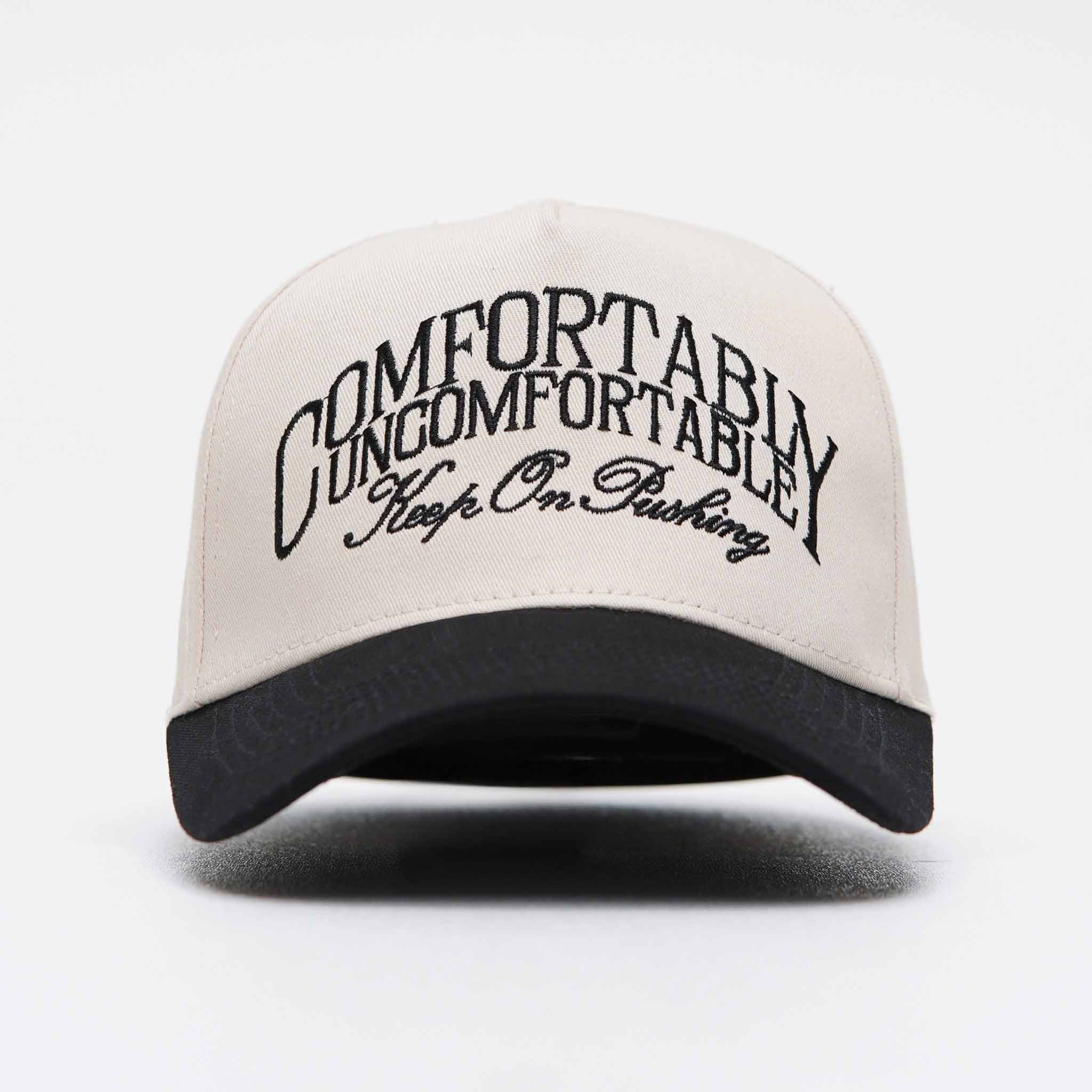 A Frame Snapback Hat - Cream/Black CUC - KOP - VITAL APPAREL