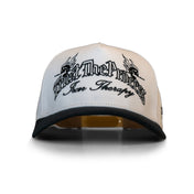 A Frame Snapback Hat - Cream/Black TTP - VITAL APPAREL