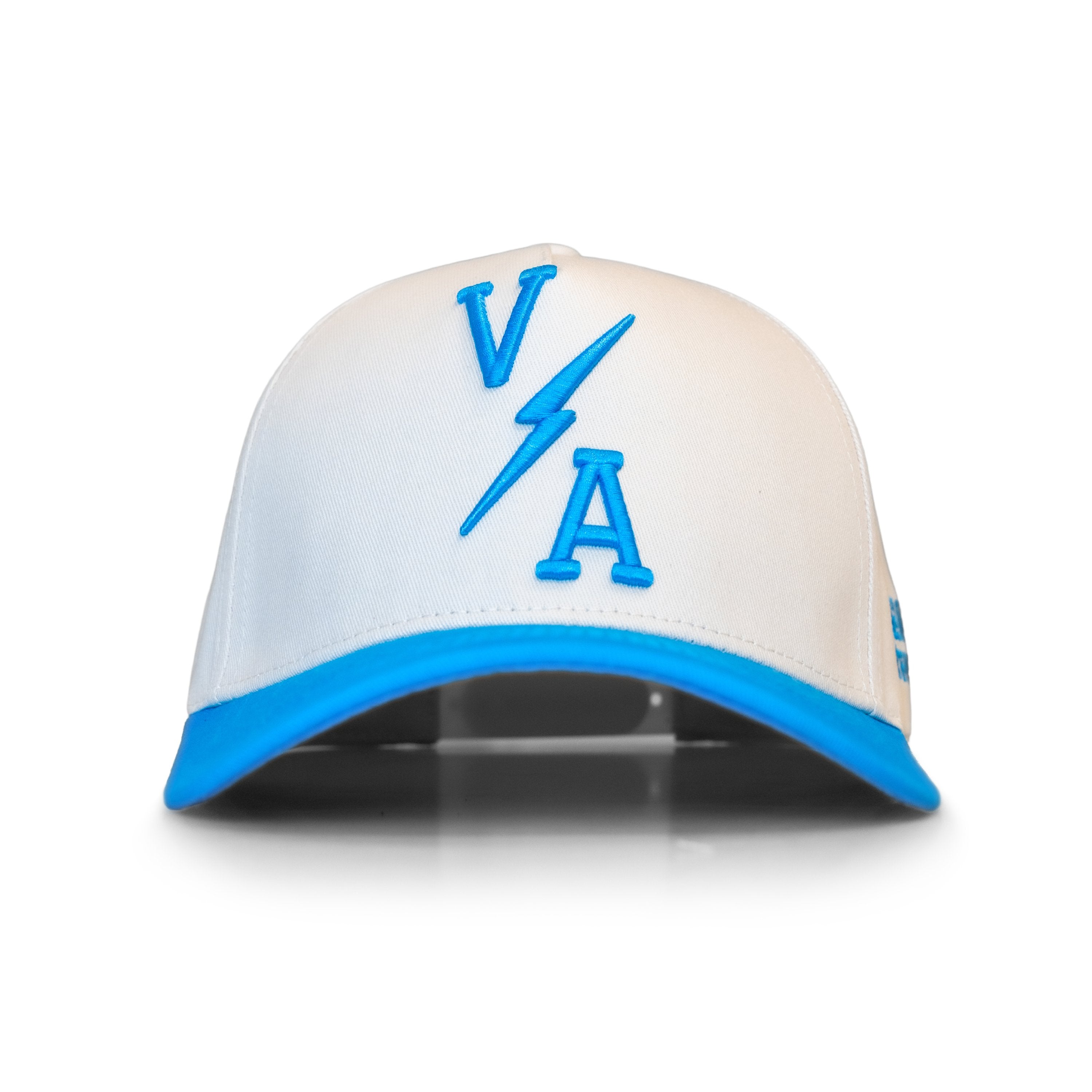 A Frame Snapback Hat - Cream/Blue Energy - VITAL APPAREL