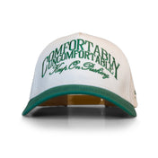 A Frame Snapback Hat - Cream/Green CU - KOP - VITAL APPAREL