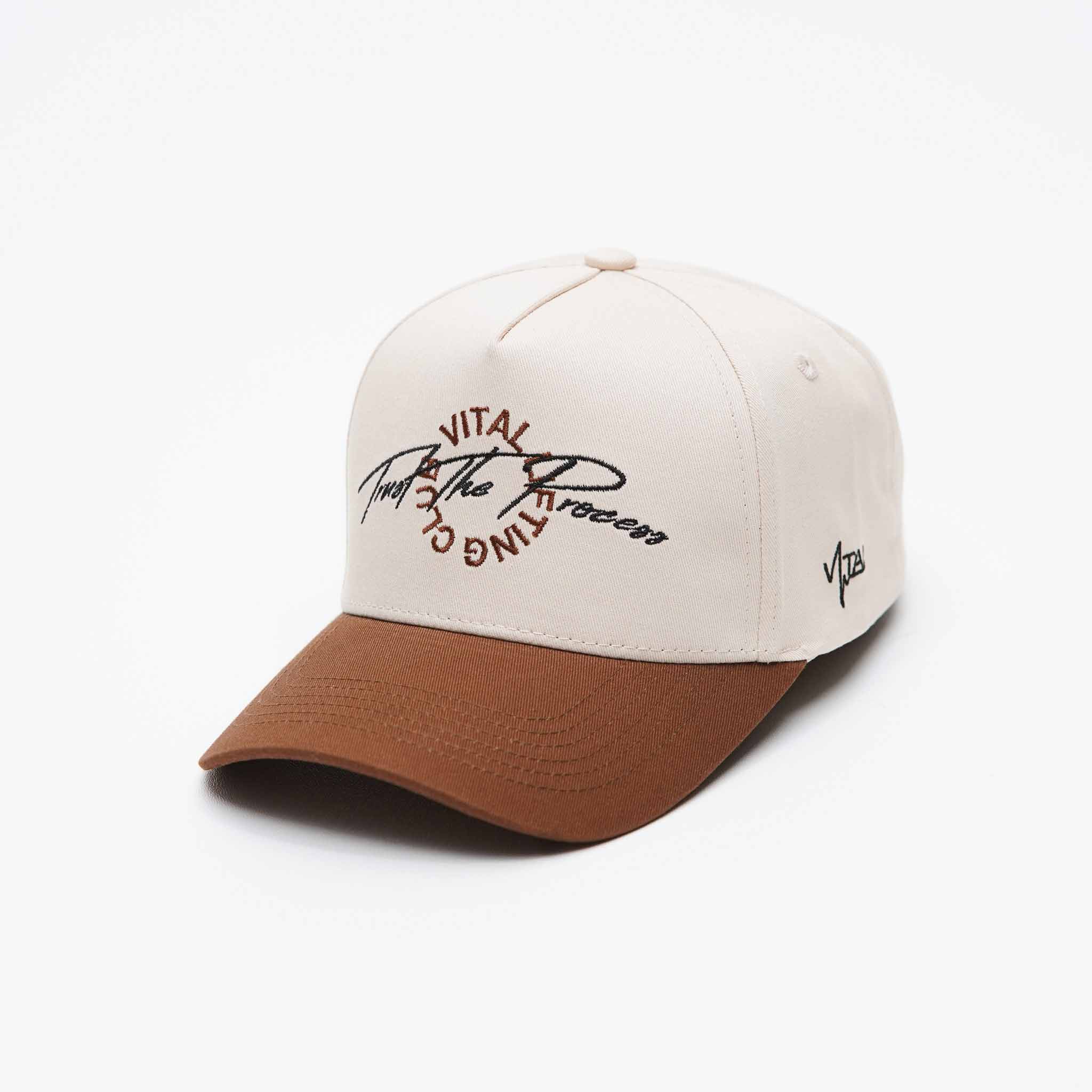 A Frame Snapback Hat - Cream/Mocha VLC - TTP - VITAL APPAREL