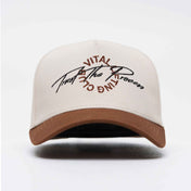 A Frame Snapback Hat - Cream/Mocha VLC - TTP - VITAL APPAREL