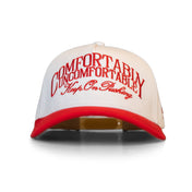 A Frame Snapback Hat - Cream/Red CU - KOP - VITAL APPAREL