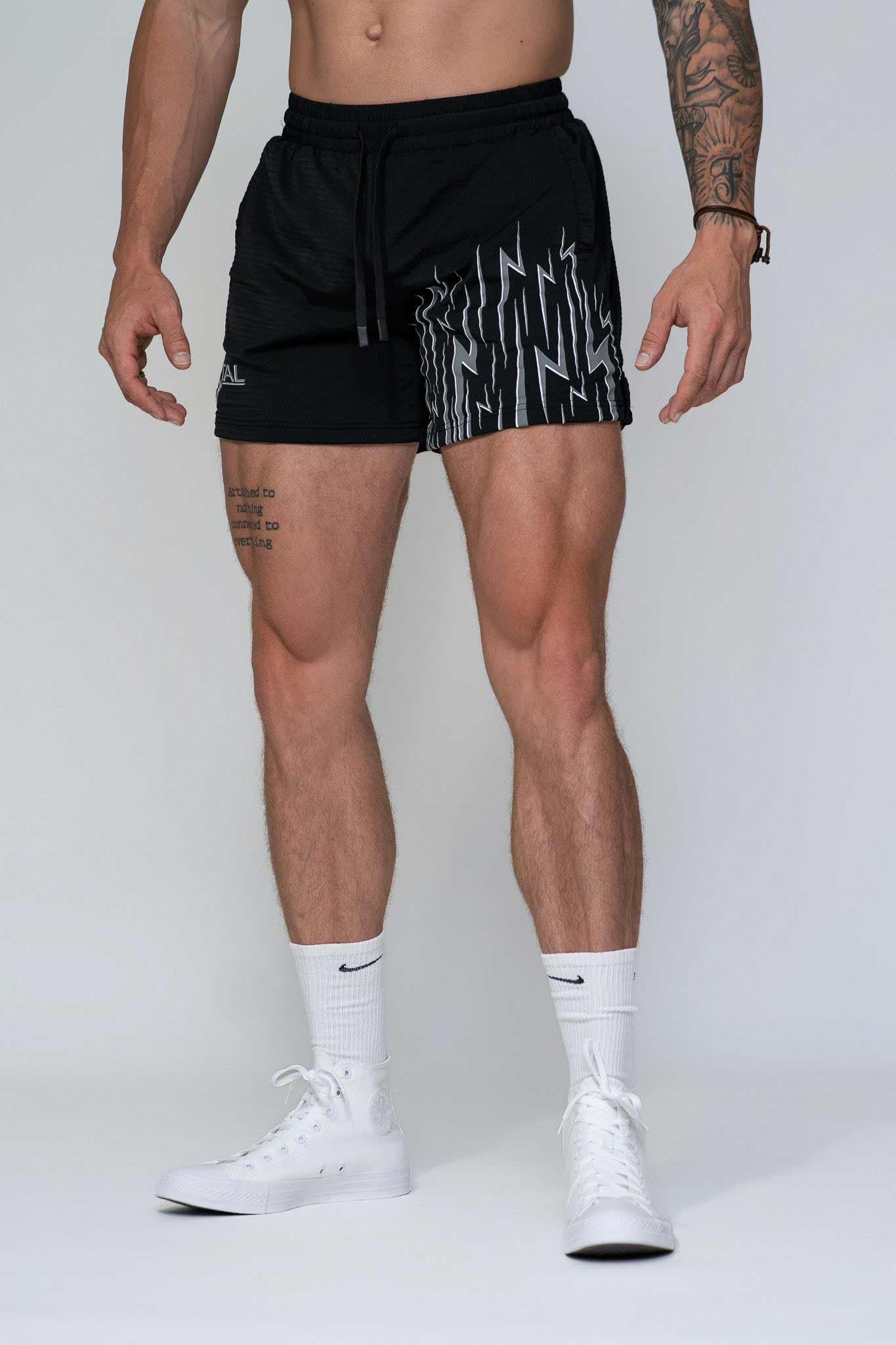 Combat Mesh Shorts 5" - Black Energy Unisex - VITAL APPAREL