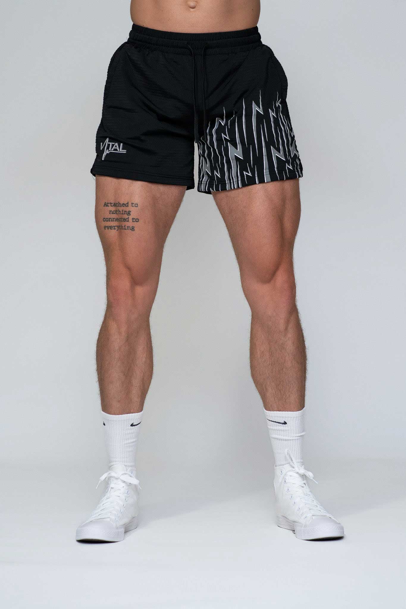 Combat Mesh Shorts 5" - Black Energy Unisex - VITAL APPAREL