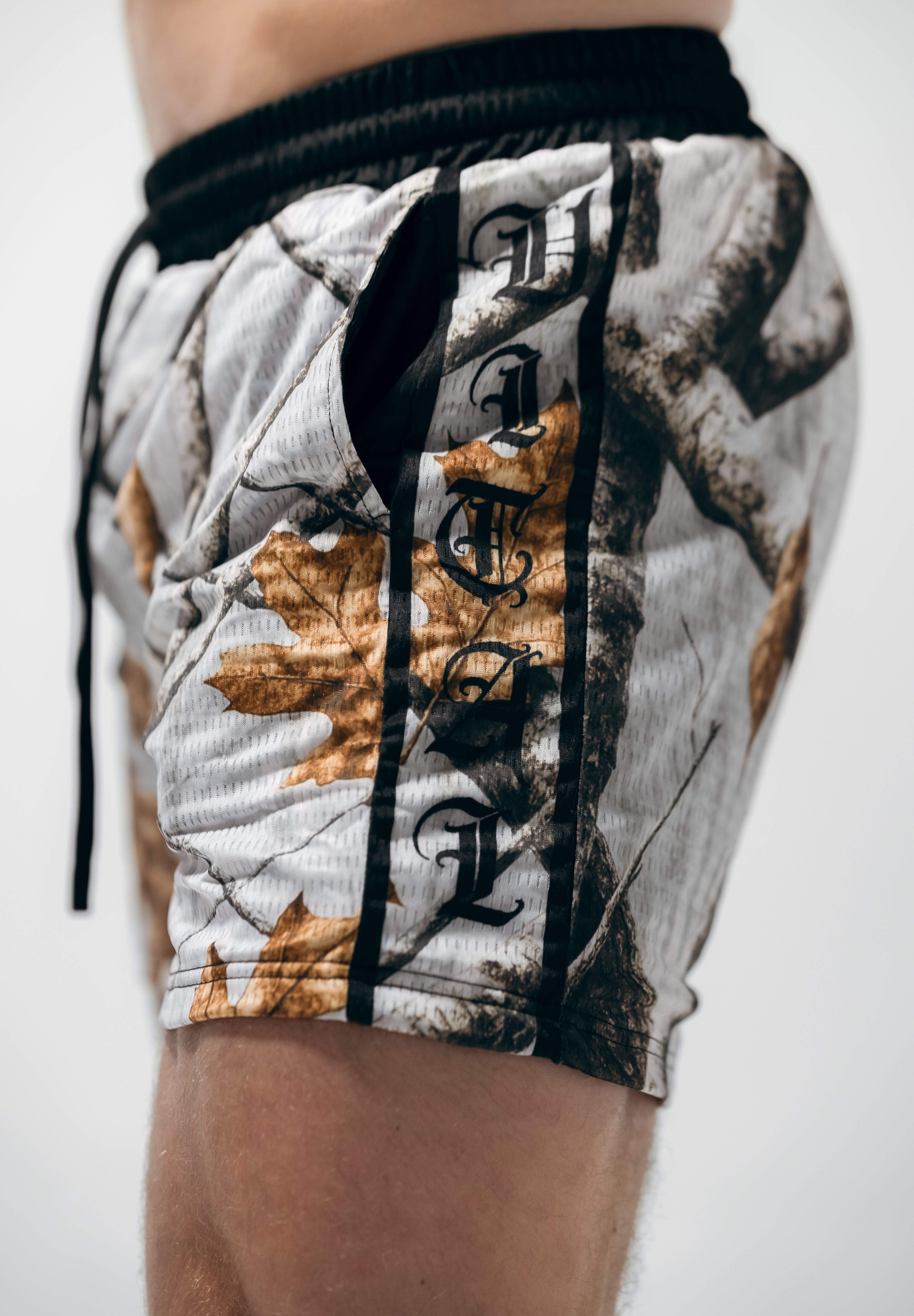 Combat Mesh Shorts 5" - Snow Camo OE - VITAL APPAREL